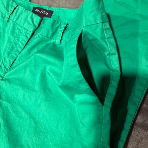 Nautica Cotton Blend Green Chinos - Picture 4 of 9